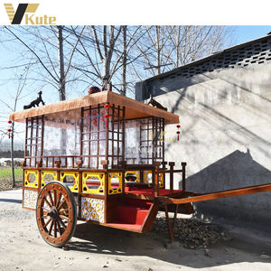 Fabricant chinois de chariots à chevaux en bois de style ancien à vendre / Chariot à chevaux royal de style chinois le plus récent - Product Image 3