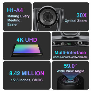 Oneking <span class=keywords><strong>4k</strong></span> yeni konferans kamerası 30x optik Zoom canlı akış etkinlikleri kiliseler için <span class=keywords><strong>Ptz</strong></span> kamera yayın - Product Image 2