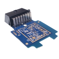 Konektor PCB OBD2 Female 16 Pin Sudut Kanan AOTAI dengan Garansi 1 Tahun untuk Alat Diagnostik Kendaraan