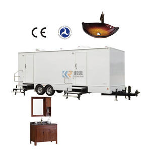 Baños Portátiles de 10 pies, Baño Móvil de Dos Plazas, Baño Público de Bajo Costo, Precio de Remolque de Baño de Lujo OEM - Product Image 5