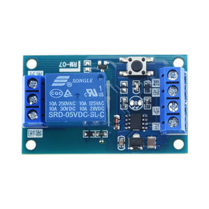 DC 5V 12V 24V Module de relais bistable à clé unique commutateur de Modification de voiture démarrage arrêt autobloquant - Product Image 4