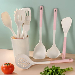Ensemble de spatules en silicone, 10 pièces, ustensiles de cuisine antiadhésifs résistants à la chaleur avec gobelet de rangement pour usage domestique - Product Image 2