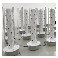 Système de tour de culture hydroponique verticale personnalisable pour la maison, le jardin et la ferme Pots de fleurs et jardinières durables