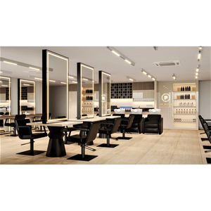 Aménagement intérieur de salon de beauté, rénovation sur mesure de boutique de beauté commerciale, décoration moderne et luxueuse pour salon de coiffure et de beauté - Product Image 1