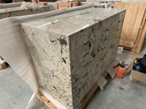 Piedra Decorativa de Zafiro Pulido Premium Moderno Goldtop MARBLE OEM ODM, Estilo Montaña Nevada, para Cajones y Gabinetes - Product Image 2