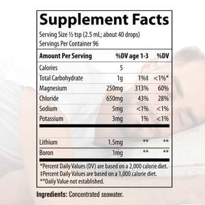 Gouttes de minéraux à l'état de traces personnalisées en usine OEM/ODM Supplément de minéraux liquides entièrement naturel pour suppléments d'électrolytes pour adultes - Product Image 3