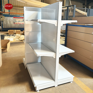 Scaffale <span class=keywords><strong>per</strong></span> supermercato leggero <span class=keywords><strong>a</strong></span> singola faccia con pannello posteriore liscio, unità gondola <span class=keywords><strong>a</strong></span> parete - Product Image 5