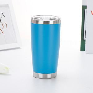 20oz Stainless Steel Tumblers Cups <b>With</b> Metal <b>Straw</b> Double Wall Vacuum Insulated Sublimation Printing Mug Blanks Mug - Product Image 2
