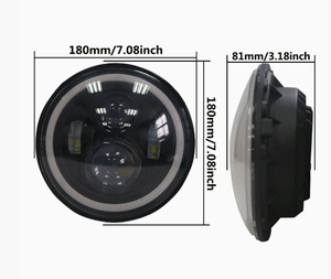 ไฟหน้ามอเตอร์ไซค์ LED 7นิ้วสำหรับรถจักรยานยนต์ J-eeps wranglers JK <span class=keywords><strong>JL</strong></span> Grand Cherokee - Product Image 5