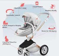 2024 nouvelle maman chaude 360 Rotation poussette bébé poussette pivotant landau gris couleur Ce alliage d'aluminium 10kg 0-3 ans 15kg 20kg