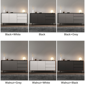 Buffet moderne Buffet Serveur Armoire <span class=keywords><strong>Salle</strong></span> <span class=keywords><strong>À</strong></span> <span class=keywords><strong>Manger</strong></span> <span class=keywords><strong>Console</strong></span> Table De Rangement Côté Armoire En Acier Inoxydable Salon Armoire - Product Image 6