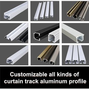 चीन कारखाने थोक उच्च गुणवत्ता वारंटी 5 साल अनुकूलन पर्दे ट्रैक एल्यूमीनियम प्रोफ़ाइल - Product Image 2