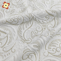 Tissu tricoté jacquard en fibre de bambou avec motif teint en fil pour matelas et oreillers