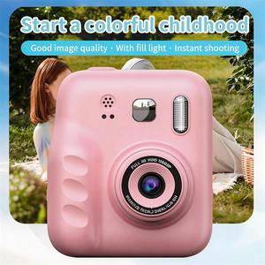Appareil <span class=keywords><strong>photo</strong></span> instantané pour enfants DLC Y300H avec double objectif selfie, impression thermique sans encre, écran 2 pouces sans scintillement, jouet d'anniversaire pour garçons et filles - Product Image 1