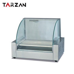 Mesin <span class=keywords><strong>Hot</strong></span> <span class=keywords><strong>dog</strong></span> steamer dengan pelindung kaca transparan, mesin <span class=keywords><strong>hot</strong></span> <span class=keywords><strong>dog</strong></span> penghangat stainless steel dengan penutup kaca transparan, tahan debu, sehat - Product Image 6