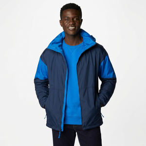Veste coupe-vent en nylon softshell pour homme avec logo personnalisé, imperméable, style streetwear, col montant, veste de pluie pour les sports de plein air et la course à pied - Product Image 1