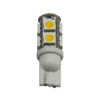 Ampoules LED T10 Miniature de Qualité Blanc Chaud 9SMD pour Éclairage Latéral de Lecture 12V pour Voitures