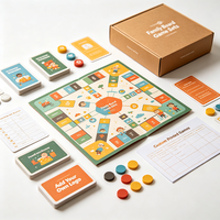 Jeu de société en gros, durable, recyclable, éducatif, pliable, pour enfants et adultes, jeu de société personnalisé