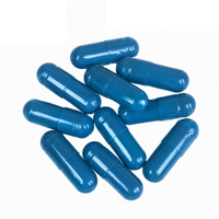 Capsules blanches spéciales HPMC taille 1, capsules vides blanches séparées, capsules HPMC bleu-blanc 00