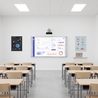Écran tactile infrarouge interactif de 102 pouces, tableau blanc numérique intelligent à 20 points de contact, Full HD, fréquence de rafraîchissement de 120 Hz