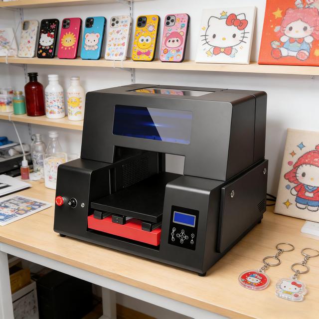 Refinecolor Multifunctional A3 UV Digital Flatbed Printer Inkjet Printing Machine for Phone Case Acrylic Keychain Tumbler Pen