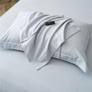 Juego de Ropa de Cama de Lujo Duoximeimiankang 100% Algodón, Color Sólido, 133x72 Hilos, Teñido Reactivo, Estilo Sábana para Uso Doméstico - Product Image 5