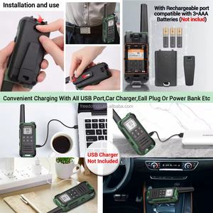 วิทยุสื่อสารแบบพกพา Baofeng Fr-22a ไม่ต้องขอใบอนุญาต  แบบสองทาง  ระยะไกล  ชาร์จผ่านพอร์ต Type-C สำหรับการล่าสัตว์ รุ่น FR-22A - Product Image 4