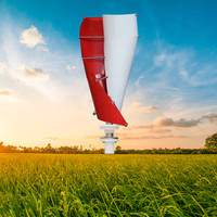 5kw turbine éolienne à axe vertical 48V/96V système d'énergie solaire alternative modèle en spirale système hybride éolien