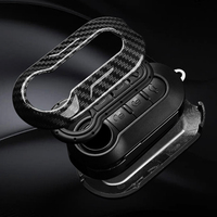 Coque de protection pour clé de voiture en fibre de carbone ABS pour Fiat 500 Ducato Panda 500L Punto Lancia Musa pour Citroën pour Citroën sans clé