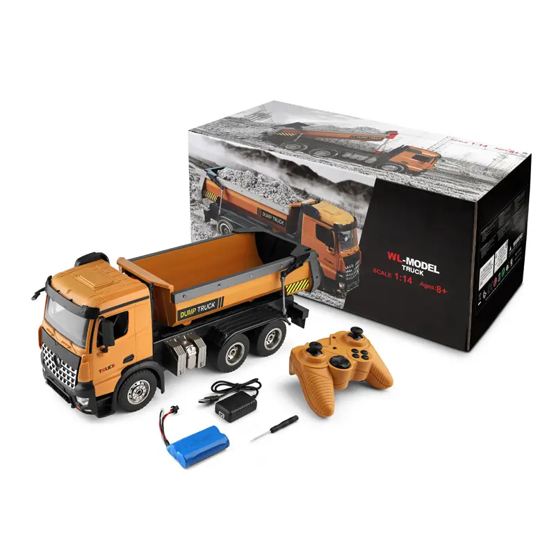 EPT 1:14 Rc 2.4G Dirt Truck Trailer Model Dump Toy Remote Control Car