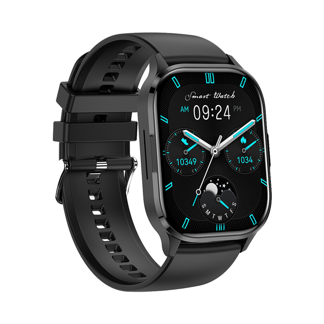 HK21 AMOLED Smart Watch 2.01 Inch HD Screen BT Calling Weather Forecast Accurate Heart Rate Monitor Smartwatch for Men Women