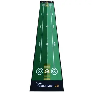 Custom Indoorオフィスホームクラブ使用ゴムバッキングゴルフマット