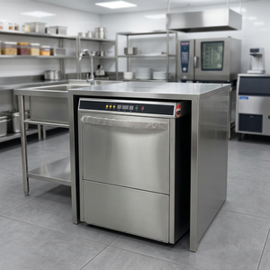 Commercial Bar Glass Washing Machine Under Counter for Wine Beer Cocktail Cups Stainless Steel Restaurant Glass Machine - Product Image 1