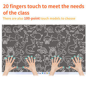 Pizarras Interactivas Inteligentes Todo en Uno Personalizadas <span class=keywords><strong>de</strong></span> 55 65 75 86 98 100 110 Pulgadas, Pizarra Electrónica Educativa para Aulas Escolares - Product Image 4