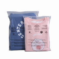 Logo imprimé refermable Poly Pe vêtements T-shirts sac emballage en plastique à fermeture éclair givré personnalisé sac à fermeture éclair pour vêtements