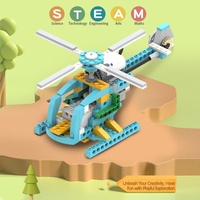 SAMLOK - Juego de 606 Piezas de Bloques de Construcción Educativos de Ciencia, Juguete de Construcción DIY, Rompecabezas Eléctrico Programable 1:24, Edificios de ABS