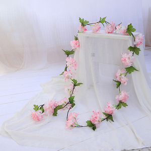 E-L209 Hoa Anh Đào Nhân Tạo Hoa Vòng Hoa Treo Dây Leo Cho Mùa Xuân Trang Chủ Phòng Cưới Trang Trí Tiệc - Product Image 5