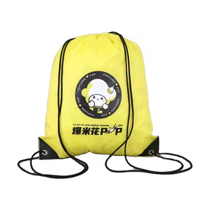 カスタムプリント防水ポリエステル巾着袋再利用可能なポリエステルジムスポーツ巾着バックパック子供用 - Product Image 2