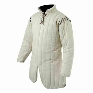 Hecho a mano Medieval Gambeson Abrigo acolchado grueso estilo Vintage Aketon chaleco chaqueta armadura para la temporada de invierno trajes históricos SCA - Product Image 4