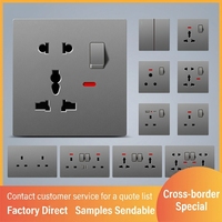 Interrupteurs muraux et prises électriques, fabrication britannique, prise universelle 13A multi-USB type C, prise électrique pour l'Afrique du Sud