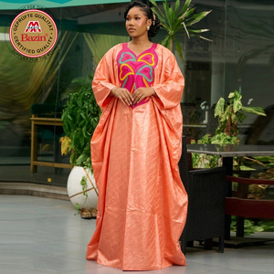 OEM/ODM Perfumed First Quality African Bazin Riche Boubou Dashiki <strong>Dress</strong> With Collars <strong>Nigeria</strong> <strong>Traditional</strong> Wedding Bride Gown Robe - Product Image 3