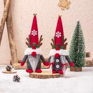 JQ Poupées en peluche Gnome de Noël Nordique, Figurines Tomte et Elfe Vieil Homme de la Forêt à Cornes, Décorations de Table Créatives <span class=keywords><strong>Scandinaves</strong></span> pour Noël - Product Image 1