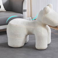 Fauteuil d'appoint en forme de poney, canapé créatif pour enfants, ornement décoratif pour le sol de la maison, cadeau de pendaison de crémaillère pour le salon