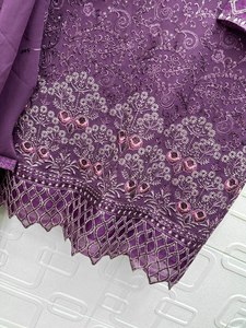 ชุดเสื้อคลุมดีไซน์เนอร์มีงานปักที่สวยงามและงานทำมือจับคู่กับ organza dupatta และกางเกงดีไซเนอร์ชุดทำงาน salwar - Product Image 2