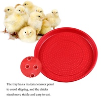 YYC Mangeoire Ronde de 30 cm de Haute Qualité pour Poussins, Plateau d'Alimentation en Plastique pour Poulets et Volaille