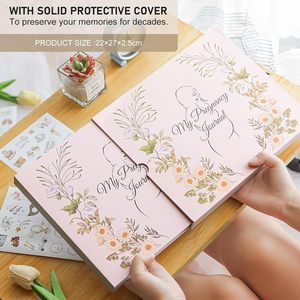 Libro dei Ricordi della Gravidanza Personalizzato per Mamme Prima del Parto, 135 Pagine, Copertina Rigida con Adesivi - Product Image 2
