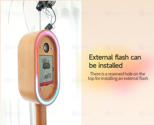 पार्टी शादी के लिए फोटोबूथ कैमरा ओवल फोटो बूथ मशीन को इकट्ठा करना आसान - Product Image 4