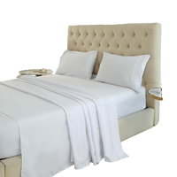 Parure de draps de luxe pour hôtel, style américain, 3/4 pièces, 100 % polyester double brossé, doux, pour la maison, vente en gros, prête à l'emploi (RTS)