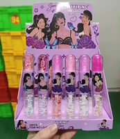 Gloss à lèvres Siyiping, végan, transparent rose, gloss à lèvres Selena, ensemble de gloss à lèvres rose