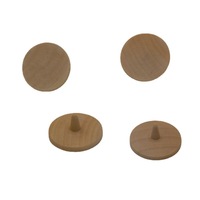 Marqueur de balle de golf artisanal en bois de hickory naturel, accessoire de parcours écologique et durable, excellent cadeau pour les golfeurs